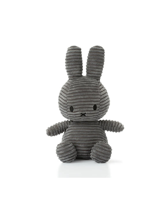 Plush MIFFY Sitting Corduroy 9" (Grey)