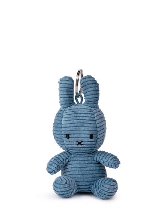 B Keychain Plush MIFFY Corduroy 4" (Aviator Blue)