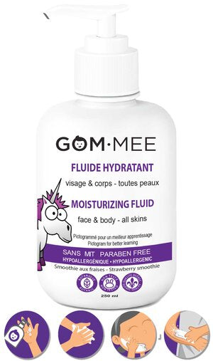 MOISTURIZING FLUID FACE AND BODY CREAM CHILD 250ML PICTOGRAMMED | LEMON GOMMEE