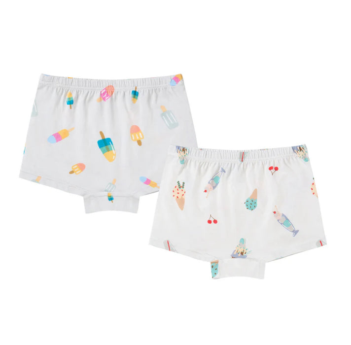 Bamboo Girls Boy Short Underwear (2 Pack)-Sweet Treats