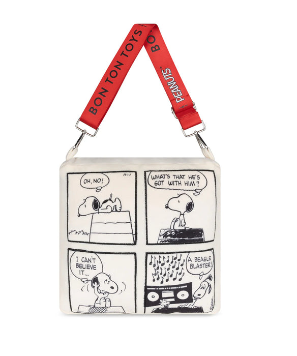 Pillow Plush PEANUTS COMIC STRIP Offwhite 11"