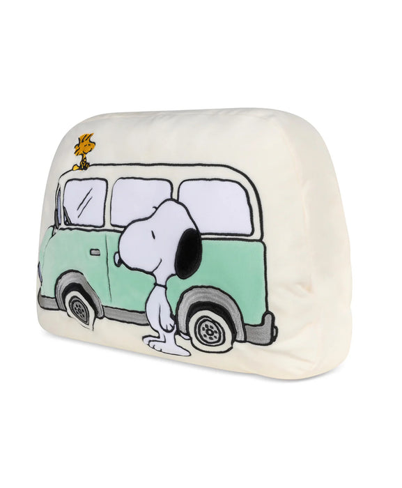 Pillow Plush PEANUTS CAMPER VAN Offwhite 11"