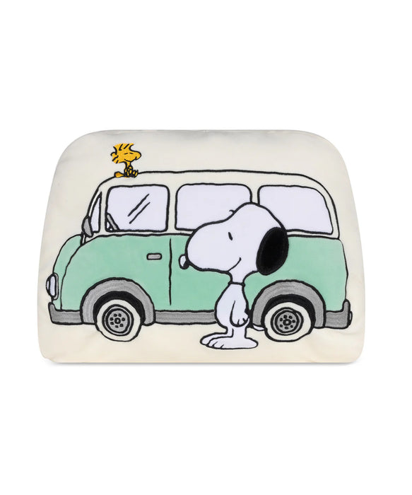 Pillow Plush PEANUTS CAMPER VAN Offwhite 11"