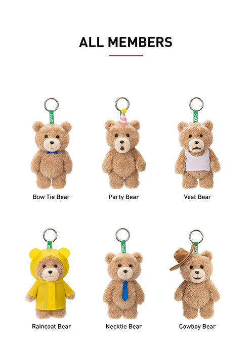 Ted2 Teddy Bear Action Plush Pendant Series