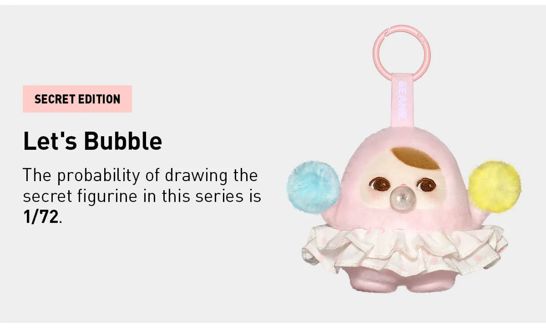 Pucky Beanie Bubble Plush Pendant Blind Box(Single box)