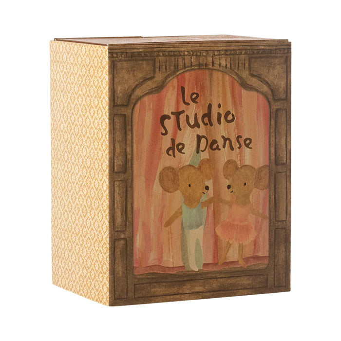 Ballet mice in dance studio, Little sister and brother