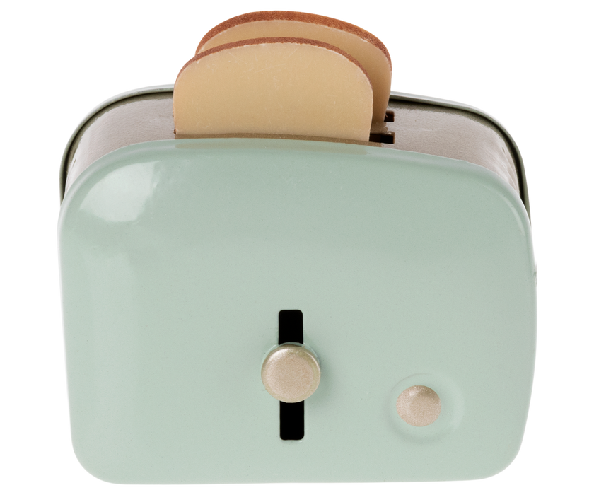 Miniature Toaster & Bread, Mint