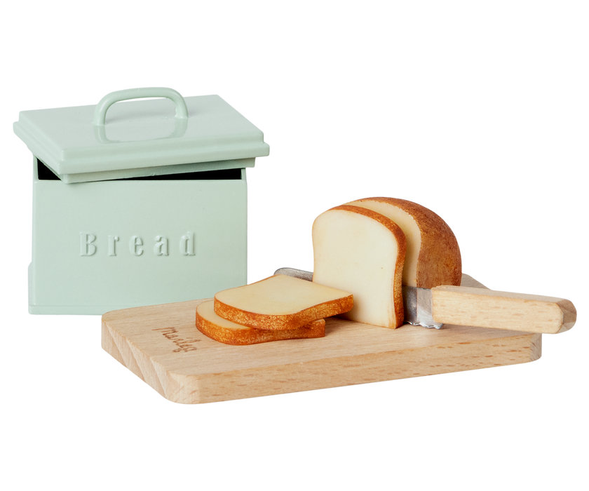 Bread Box w/ Utensils, Miniature