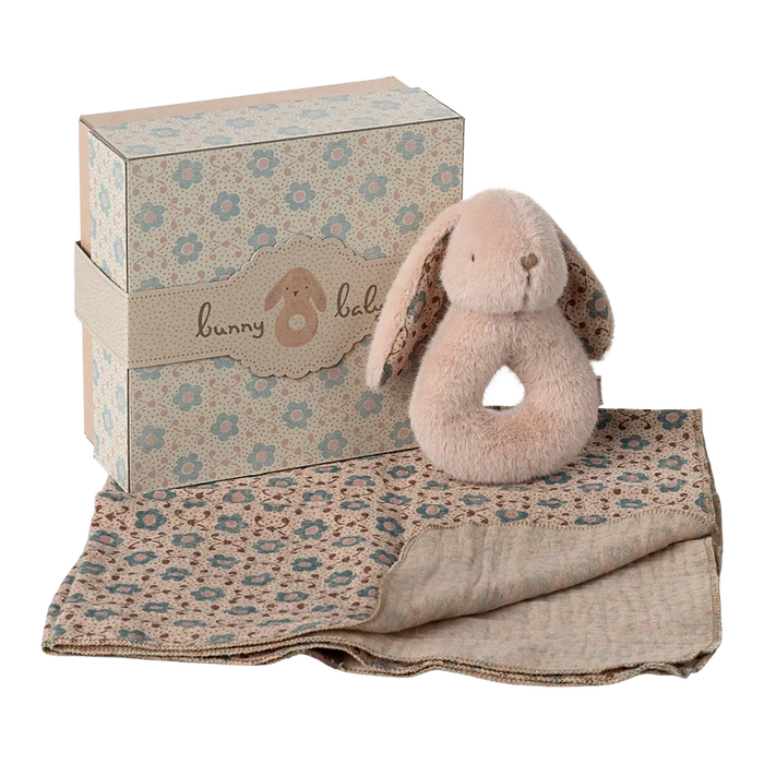 Bunny rattle set - Powder