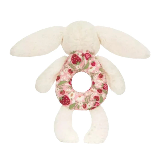 Blossom Cream Bunny 'Berry' Ring Rattle