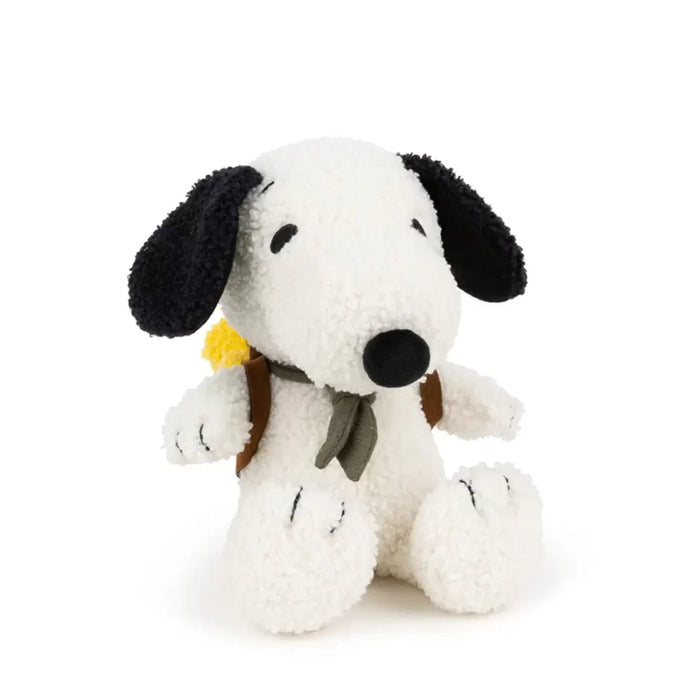 Plush PEANUTS SNOOPY with Woodstock in Backpack 8"