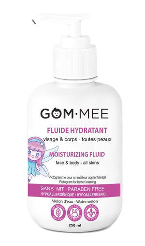 MOISTURIZING FLUID CREAM FACE AND BODY CHILD 250ML PICTOGRAMMED | FAIRY GOMMEE