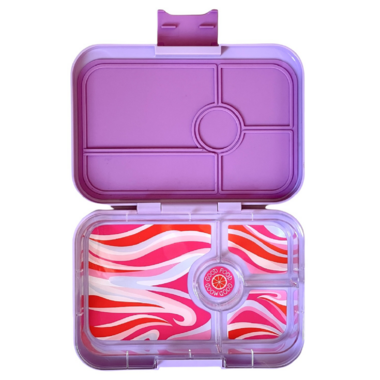 Yumbox Tapas 4 Compartment Ibiza Purple with Groovy Tray