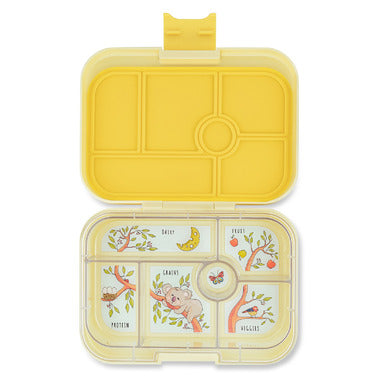 Yumbox Original 6 Compartment Sunburst Yellow with Koala Tray