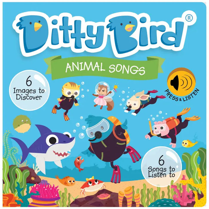 Ditty Bird Book:Animal songs incl.Baby Shark