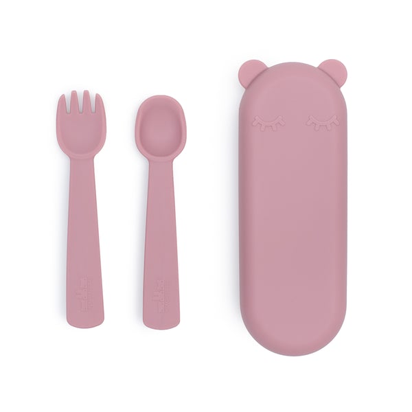 Feedie Fork and Spoon Set- Yellow
