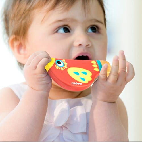 Wooden Bird Whistle Toy – Ages 1+Red