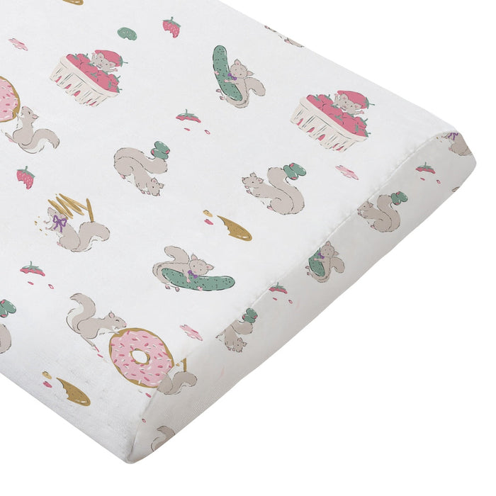 Very Squirrelly Bamboo Jersey Nook Toddler Pillow with Pillowcase