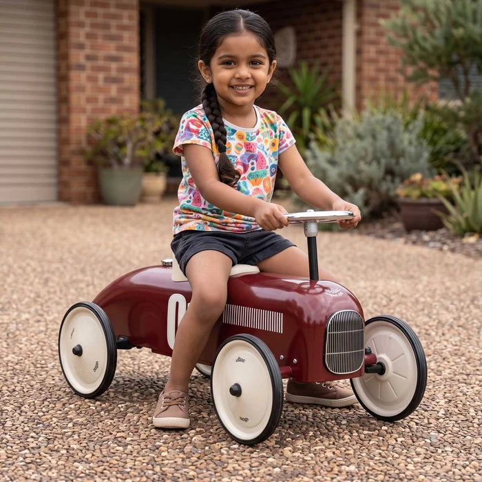 Ride On Car, Vintage Burgundy