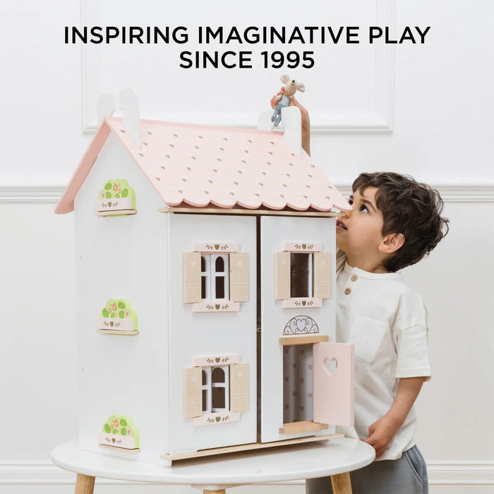 Roseheart Wooden Dolls House Furniture & Family