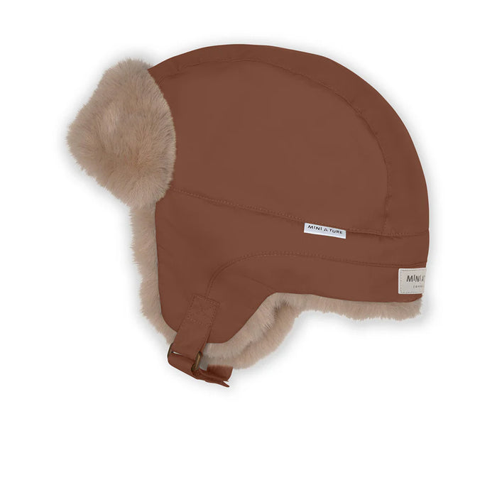 MATCRISTER teddy lined winter hood Rootbeer brown
