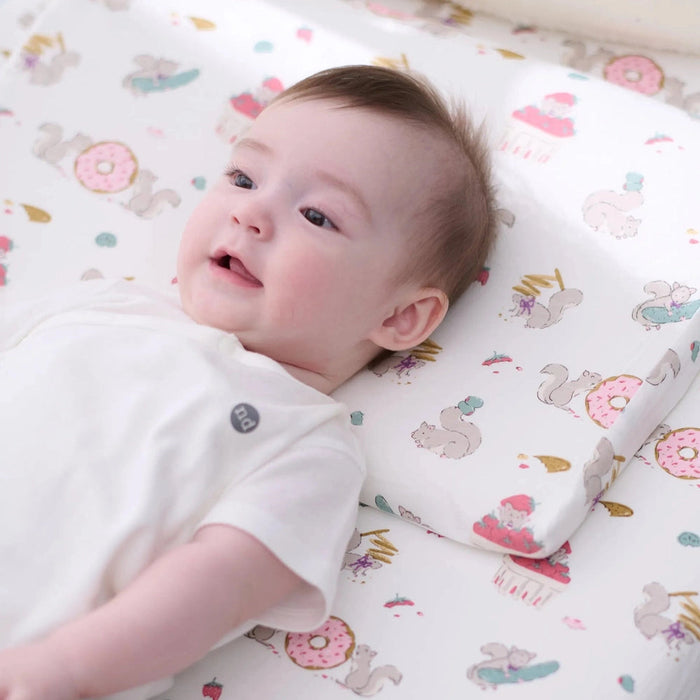 Very Squirrelly Bamboo Jersey Nook Toddler Pillow with Pillowcase