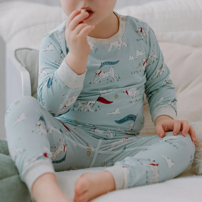 Nest Designs-Long Sleeve PJ Set Puppy Park