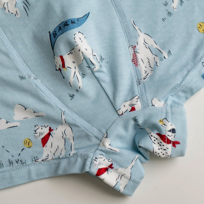 Puppy Park/Fluffy Puffs Bamboo Boys Boxer Briefs Underwear 2 Pack