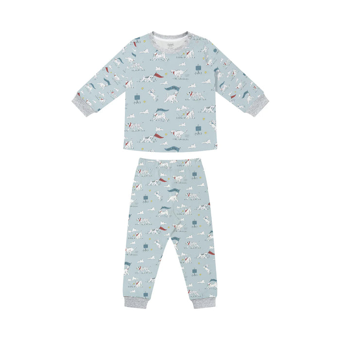 Nest Designs-Long Sleeve PJ Set Puppy Park