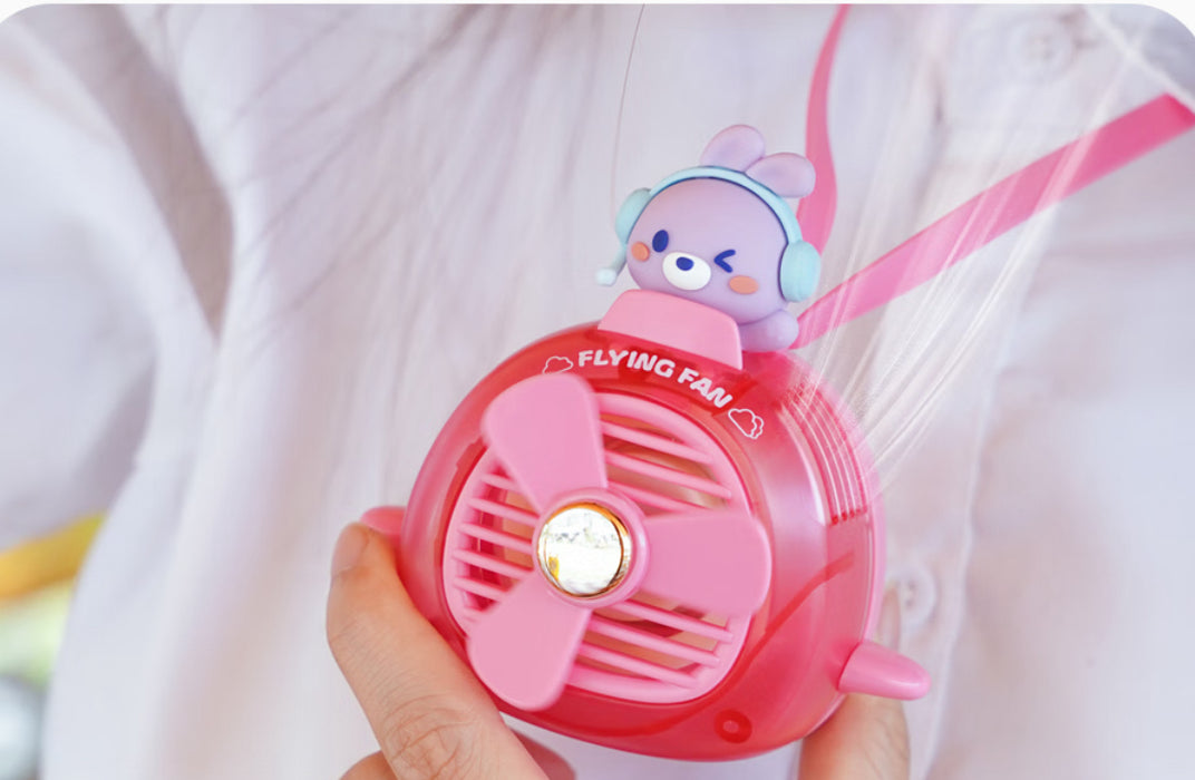 Pink Rabbit Fan Children's Mobile Rabbit Fan — little dinosaur kids boutique