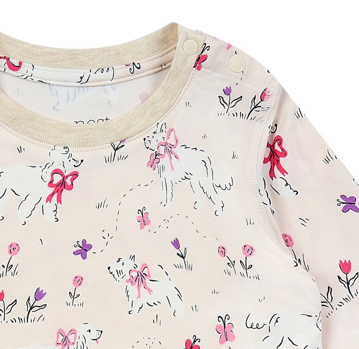 Long Sleeve PJ Set Doggie Meadow