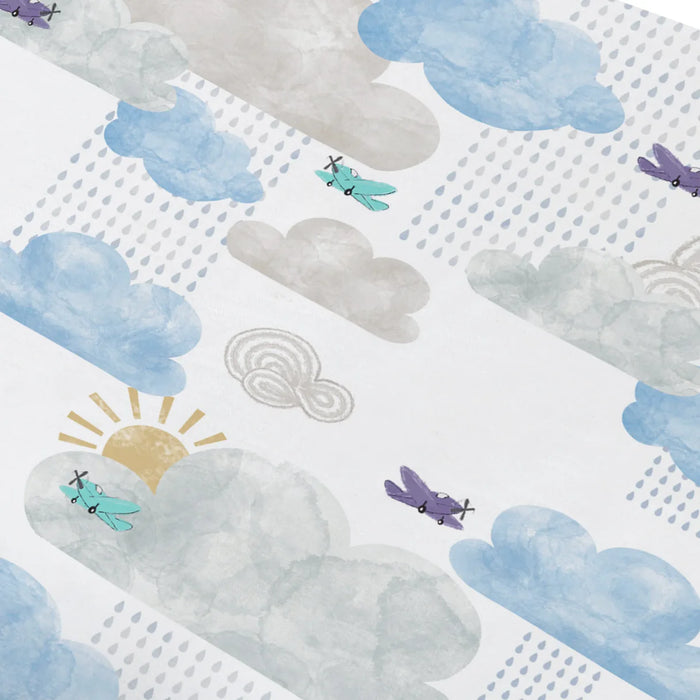 Fluffy Puffs Bamboo Jersey Nook Toddler Pillowcase