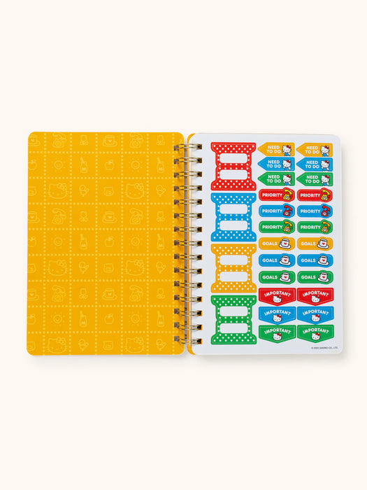 Retro Hello Kitty Agatha Notebook with Sticker Sheet