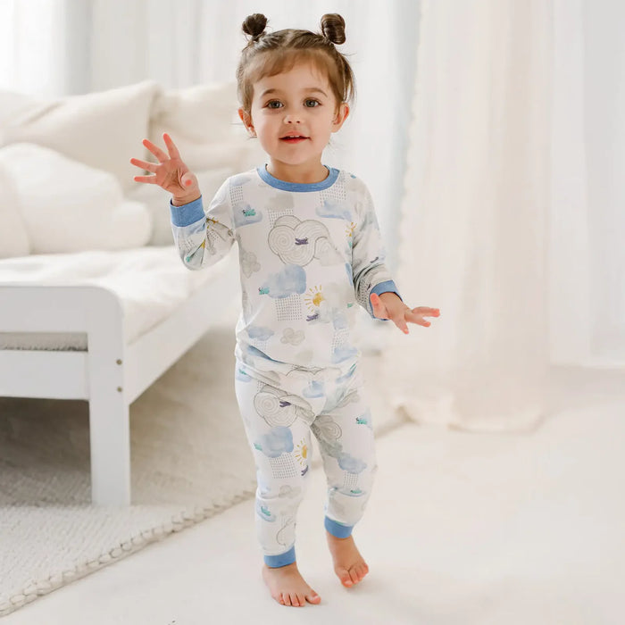Long Sleeve PJ Set Fluffy Puffs