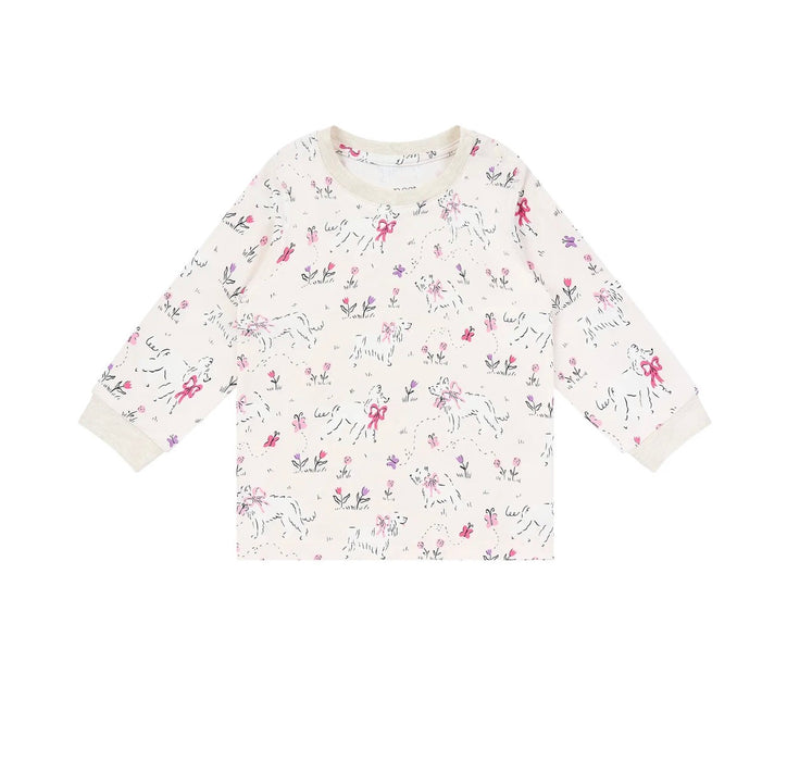 Long Sleeve PJ Set Doggie Meadow