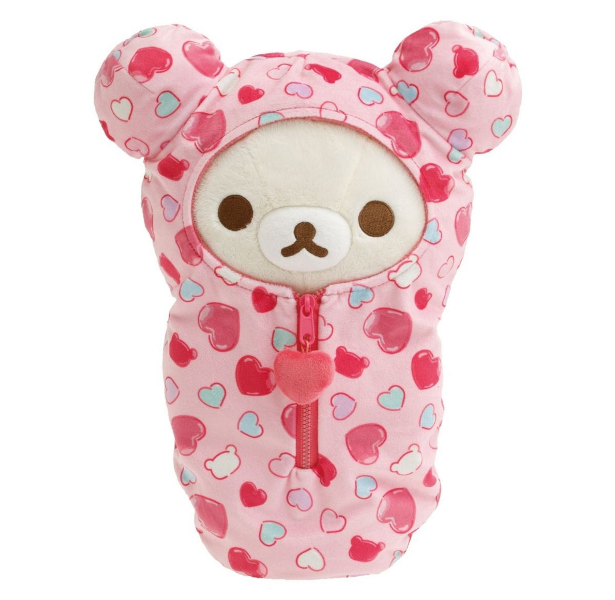Korilakkuma San-X Original Hearts Sleeping Bag Plush — little