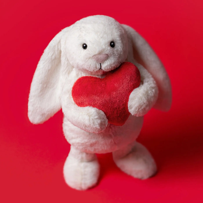 Bashful Red Love Heart Bunny