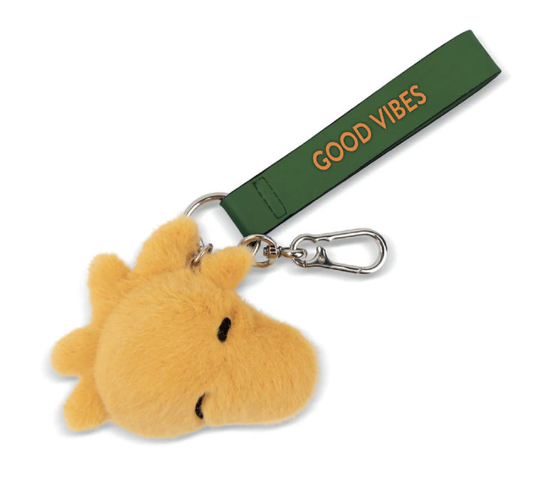 Bag Charm Plush PEANUTS WOODSTOCK FUZZY ECO Yellow