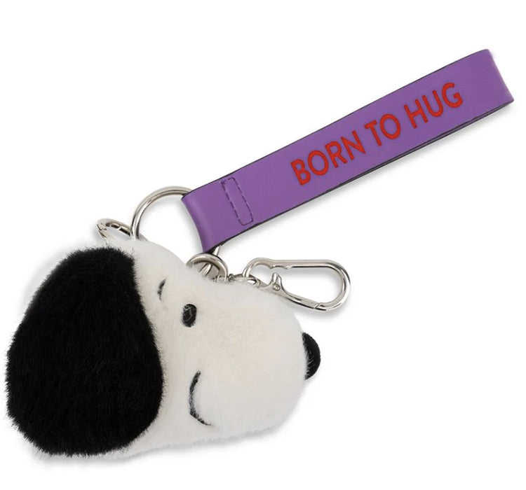 Bag Charm Plush PEANUTS SNOOPY FUZZY ECO Cream 3"
