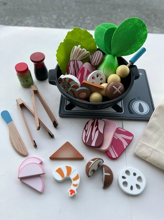 Wooden and Magnetic Hot Pot Toy Set