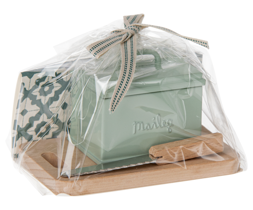 Bread Box w/ Utensils, Miniature