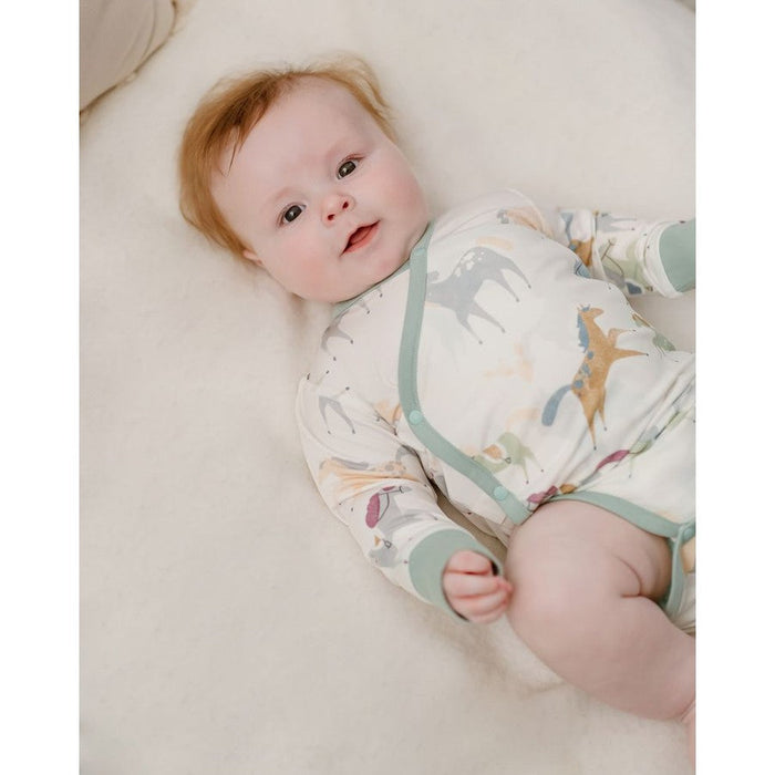 Long Sleeve Kimono Onesie Pony Express 3-6M