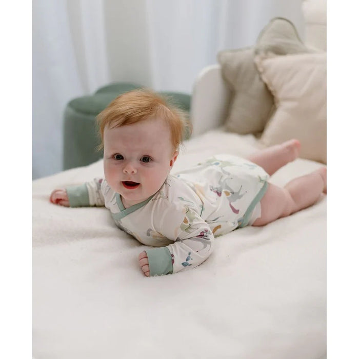 Long Sleeve Kimono Onesie Pony Express 3-6M