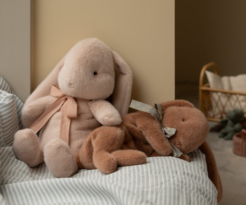 Sleeping bunny plush, Small -Soft Brown