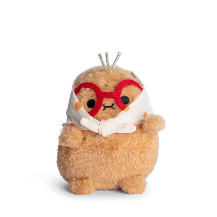 Orange Grandma Ricespud Mini Sitting Plush Toy