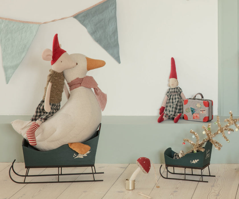 Sleigh, Medium - Green