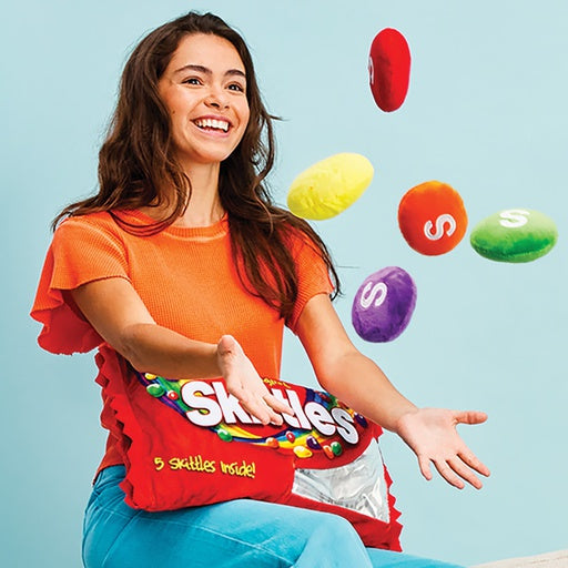 Skittles Packaging Fleece Plush Red