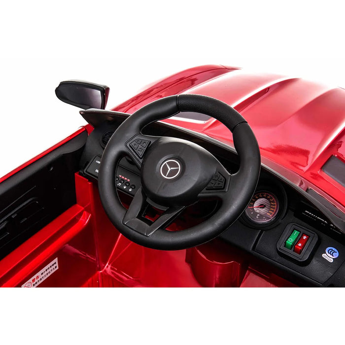 Mercedes-Benz AMG GTR 12V Ride on Car with Remote Control, Licensed White