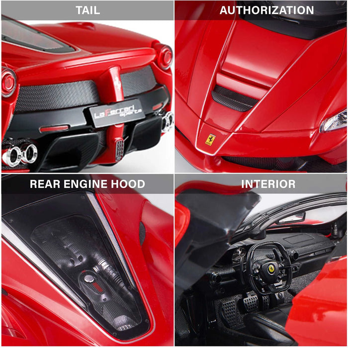 Ferrari LaFerrari Aperta RC Car 1/14 Scale Licensed Remote Control Toy Car with Drift Function, Open Doors and Working Lights by Rastar