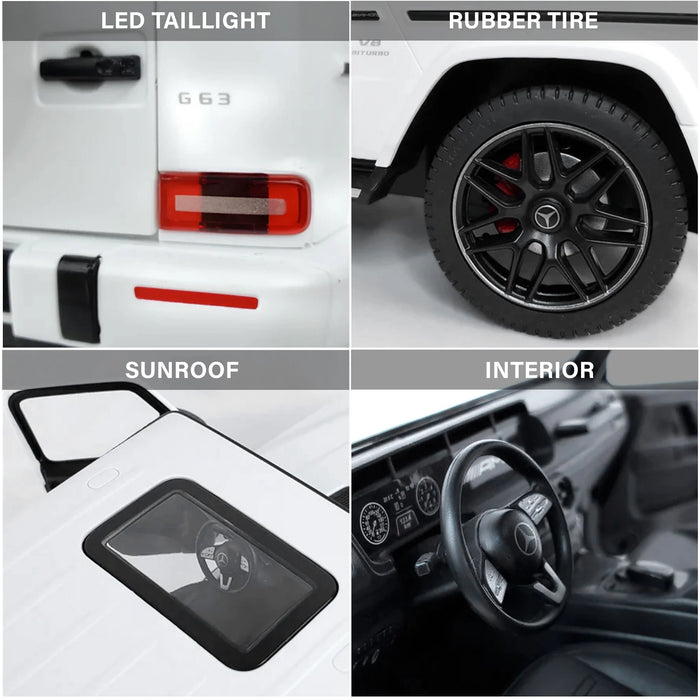 Mercedes-Benz AMG G63 RC Car 1/14 Scale Licensed Remote Control Toy Car with Open Doors and Working Lights by Rastar